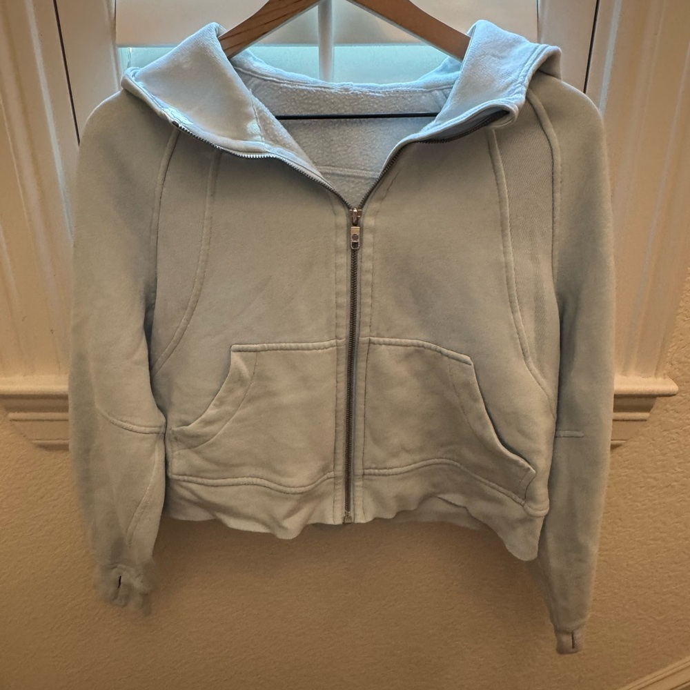 Light Blue Zip-Up Hoodie Lululemon